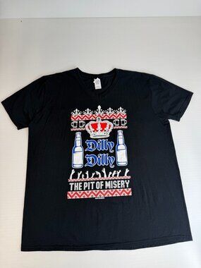 Pit Of Misery Shirt Men Extra Large Crown Beer Dilly Collect Work Party Gym Ex